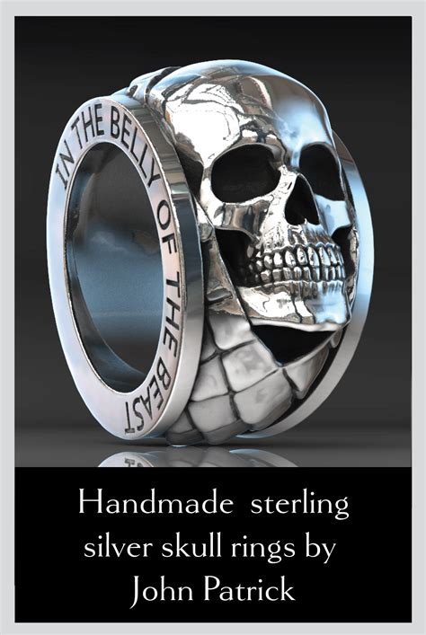 Skull Rings Handmade Original Sterling Silver Skull Jewellery By