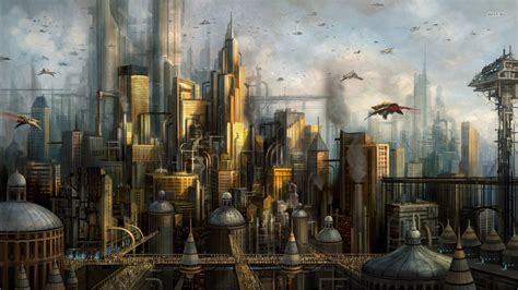 50 Futuristic City Wallpaper 1920x1080 On Wallpapersafari