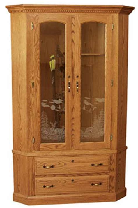 Antique shaker rifle cabinet 26 w x 18d x 70 1/2h. Amish Gun Cabinets in Standard Designs - Amish Custom Gun ...