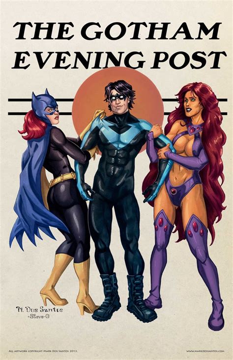 Pin By Mark Ernst On Superhero Evening Post Nightwing And Batgirl