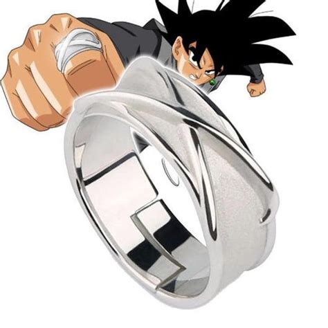 925 Sterling Silver Anime Dragon Ball Goku Ring T Bag Etsy