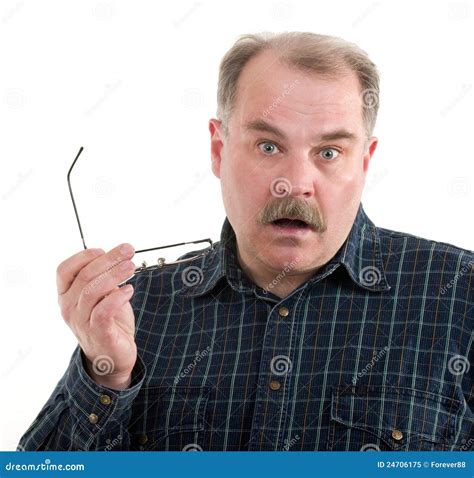 Portrait Of A Old Man With Glasses Stock Image Image Of Face Adult