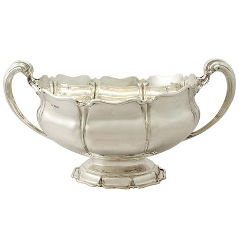 Very Large Antique Gorham Edwardian Sterling Silver Centerpiece Bowl