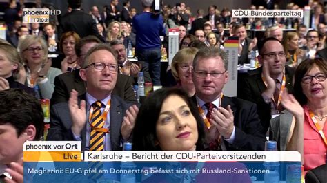 Cdu Parteitag Rede Von Bundeskanzlerin Angela Merkel Am 14122015