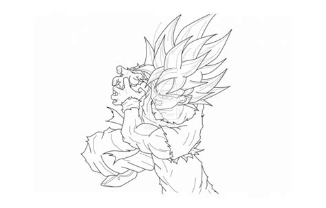 Full Body Goku Ultra Instinct Coloring Pages Coloring And Drawing