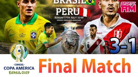 18/06/2021 copa america game week 2 ko 02:00. Brazil vs Peru - Copa America 2019 - Full Match - 1st Half ...