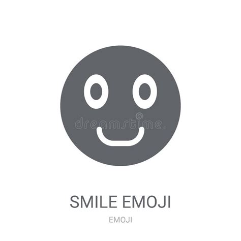 Smile Emoji Icon Trendy Smile Emoji Logo Concept On White Background