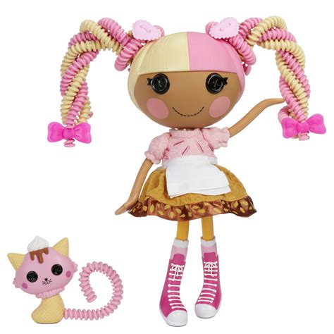 Lalaloopsy Silly Hair Doll Scoops Waffle Cone With Pet Cat 13 Ice
