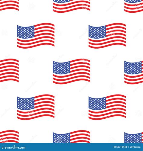 American Flag Pattern Stock Vector Illustration Of Website 53710448