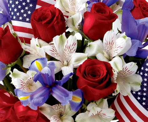Close Up The American Freedom Bouquet
