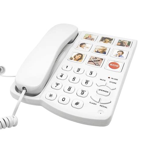 Buy Big Button Phone For Seniors Home 9 Pictured Big Buttonswired