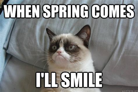 When Spring Comes Ill Smile Misc Quickmeme