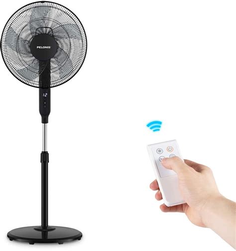 Pelonis Ultra Quiet 16 Inch Pedestal Fan With Remote Control For Only