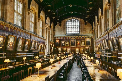 Hall of the Christ Church College in Oxford, England : europe
