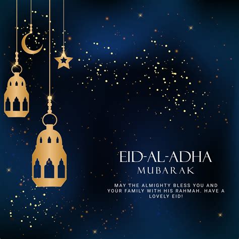 Eid Al Adha Eid Mubarak Islamic Greeting Card Poster 2558970 Vector Art