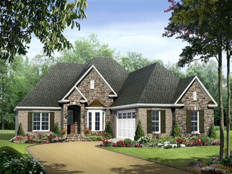 Fully dimensioned from stud to stud for ease of framing. One Story House Plans One Story House Plans with Wrap ...