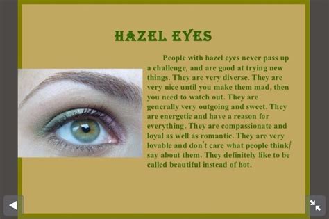 Hazel Eyes Eye Color Facts Hazel Eyes Quotes Eye Facts