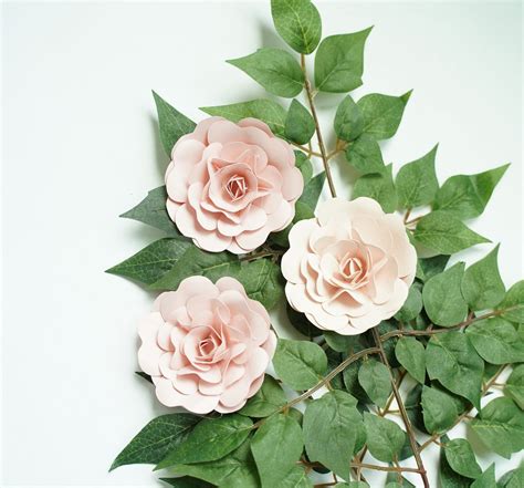 Cardstock Paper Blooming Rose