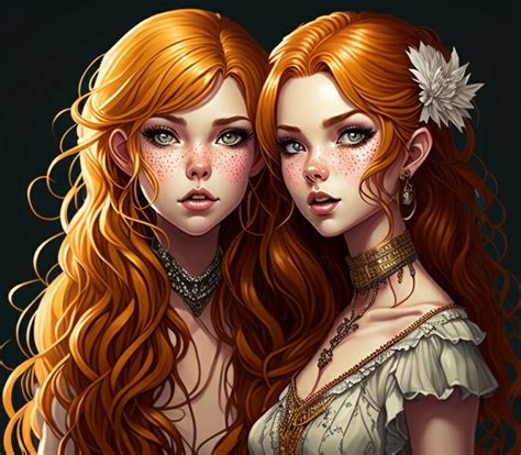Red Haired Twins By Aceranger17 On Deviantart