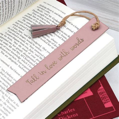 personalized bookmarks personalized initials personalized leather personalised ts leather