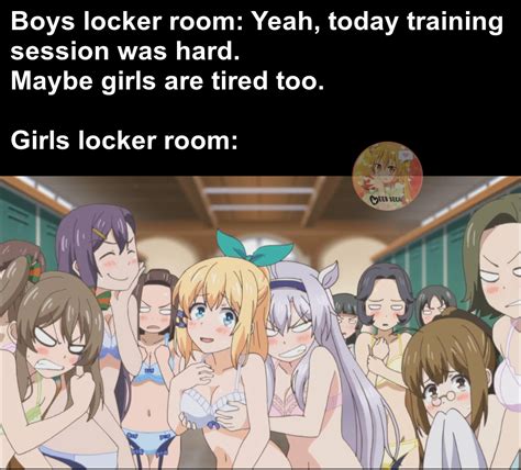 Anime Girls In Locker Room
