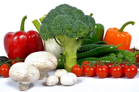 Broccoli Surround Different Seasonal Vegetables Stock Image Image Of