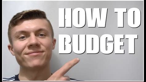 How To Budget Youtube