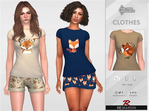 Pj Fox Shirt 01 For Female By Remaron From Tsr Sims 4 Downloads