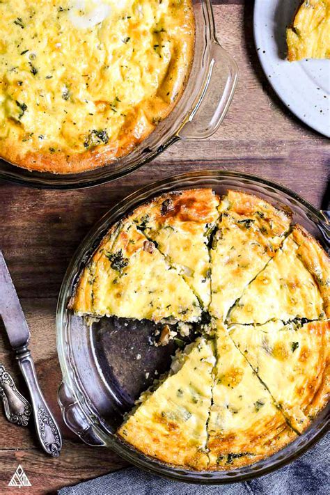 Crustless Vegetable Quiche Recipe Vegetarian Foodys