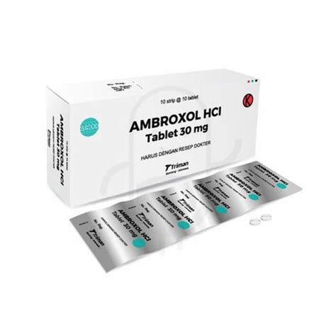 AMBROXOL HCL TRIMAN 30 MG STRIP 10 TABLET Kegunaan Efek Samping