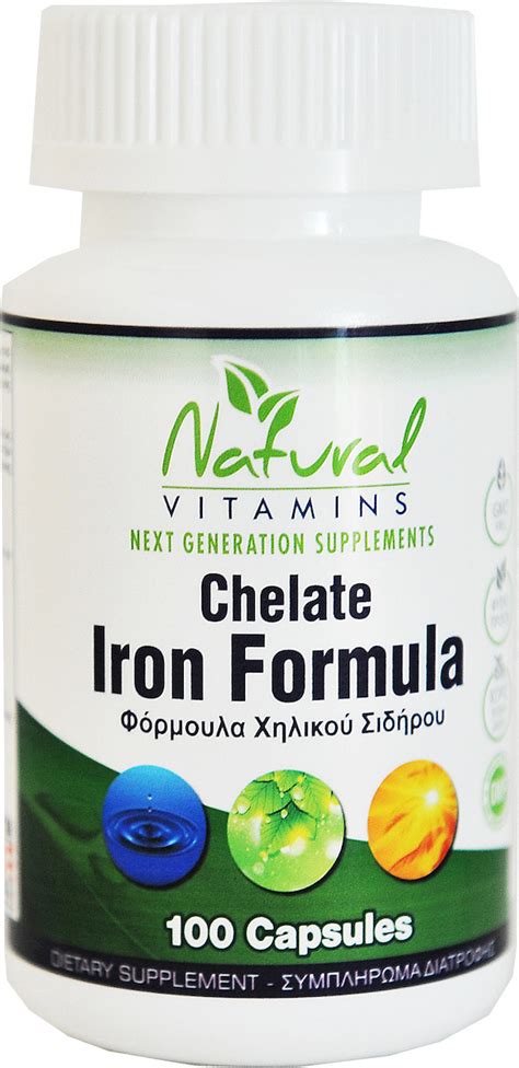 Natural Vitamins Chelate Iron Formula 100 κάψουλες Skroutzgr