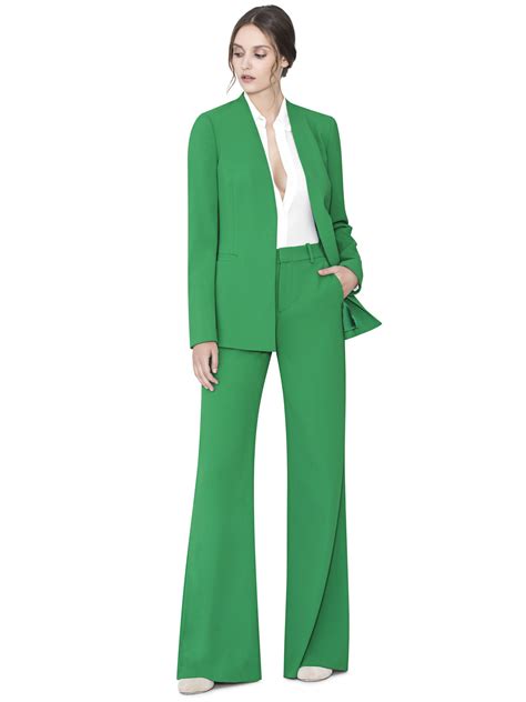 Green Jerri Blazer By Alice Olivia Woman Suit Fashion Kelly Green