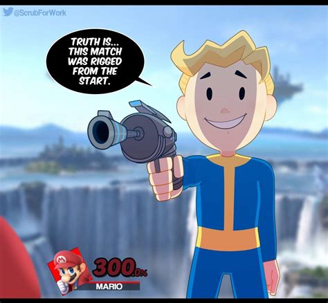 Smash Bros Vault Boy By Somescrub The Game Was Rigged From The Start