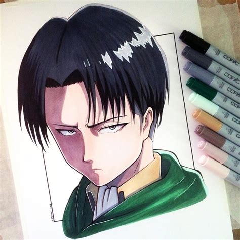 Levi Ackerman Drawing Attack On Titan Fan Art By Lethalchris On