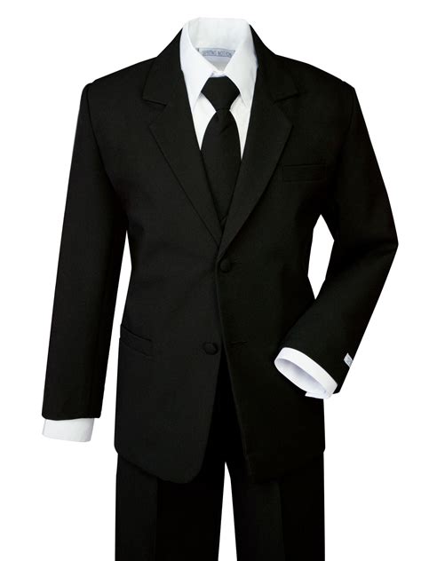 Spring Notion Boys Formal Black Dress Suit Set