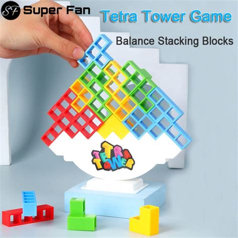 （super Fan）tetra Tower Game Tetris Balance Toy Stacking Block Stack