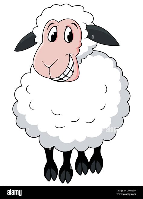 Smiling Sheep Cartoon High Resolution Stock Photography And Images Alamy