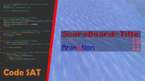 Create Your Own Custom Animated Scoreboard In Minecraft With Spigot