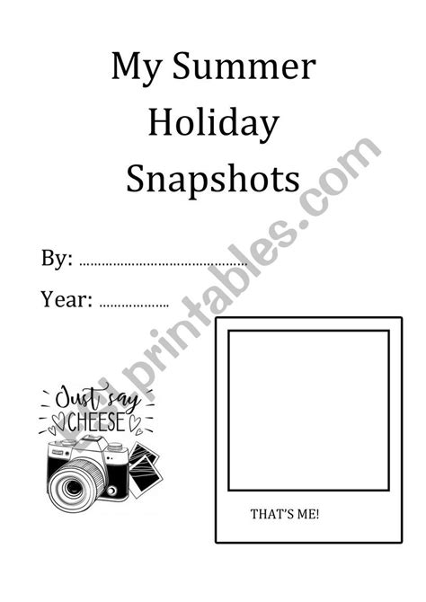 Summer Holiday Snapshots Esl Worksheet By Bujucan