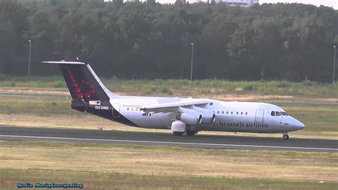 Brussels Airlines Avro Regional Jet Rj100 Oo Dwg Landing And Takeoff At