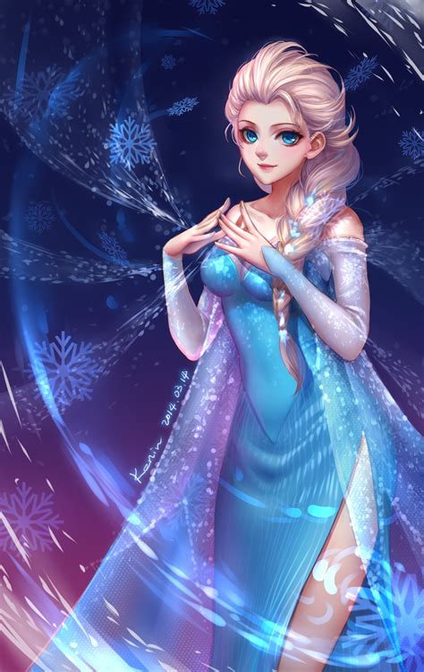 Princess Elsa Cartoon Frozen Movie Fan Art Wallpapers Hd Desktop