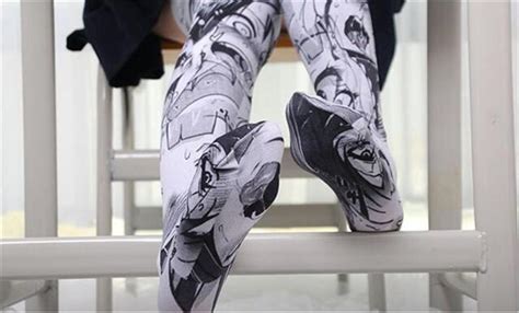 anime thigh high sock caricature cartoon figure printing stocking cosplay costumes tuiwa fancy