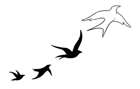 Flying Bird Silhouette Tattoo At Getdrawings Free Download