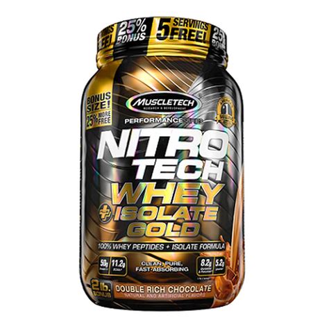 Ships direct from iherb's climate controlled warehouses. Nitro Tech Whey Gold Isolate (907g) - Muscletech ...