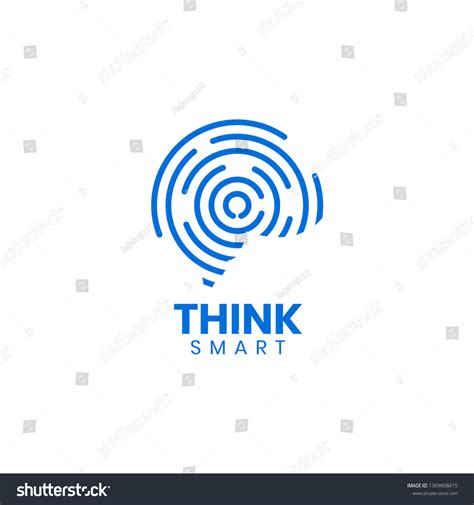 Think Smart Logo Design Inspiration Vector Stock Vector Royalty Free