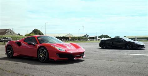 The act of placing a vinyl or painted line across the top of a. Ferrari 488 Pista Vs McLaren 600LT Drag Race - Alfa Virtual Club