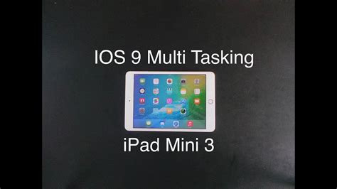 Ios 12.4 is the last major update for this ipad. IOS 9 Multi Tasking on iPad Mini - YouTube