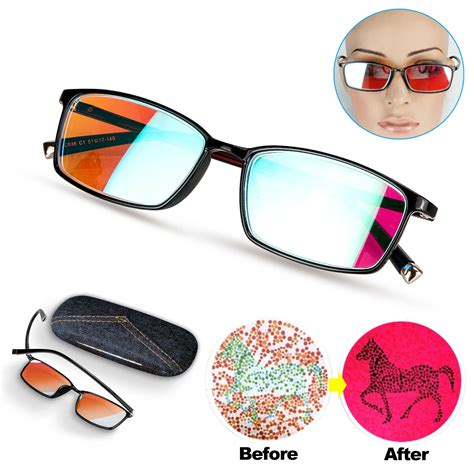 color blindness correction glasses for red green color blind with glasses box ebay