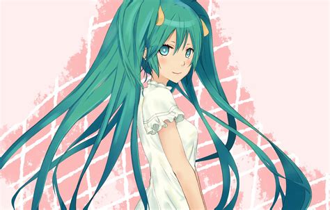 Wallpaper Girl Smile Art Vocaloid Hatsune Miku Vocaloid Images For