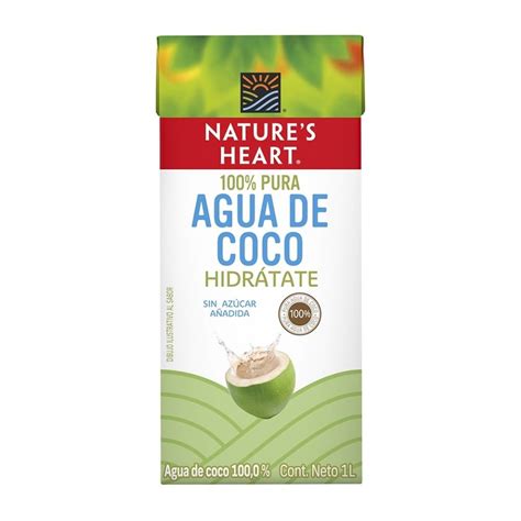 Agua De Coco Natures Heart Agua De Coco 1 L Walmart